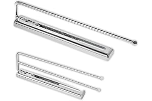 Gedotec Porte-Serviettes Serena | Support Mural à Barre Extensible en Acier Chromé | Accessoire d'Accroche pour Salle de Bain, Cuisine, Douche, Toilette, Lavabo | Coulissant Silencieux -1 Pièce