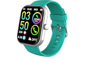 Jugeman Smart Watch for Men Women Answer/Make Calls, 1.96" Ultra HD large screen Fitness Watch with Step Counter, 113+ Sport Modes, Fitness Tracker, IP68 Waterproof Smartwatch for Android iOS(Green)