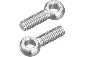 QUARKZMAN 4 st. ringskruv M6 x 20 mm upphängningsögla 304 rostfritt stål maskinskuldror Svekbar bult Upphängningsring Ösenbul