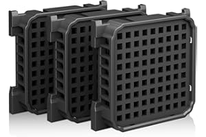 HQCM 3 filtros Fresh Air para Liebherr frigoríficos – Filtro de carbón activo premium apto para 9096989, 988246000, 988246001, 9882429, 9882460, sustituye al carbón activo 7440021-00, cuadrado