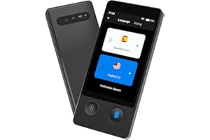 Xupurtlk W12 Sprachübersetzergerät Genau Offline Online Übersetzung 3,7" Touchscreen Echtzeit-Sprachübersetzung in 144 verschiedenen Sprachen für Lernen, Reisen und Geschäftsleben
