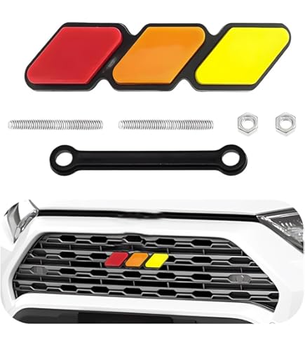 Tri-Color Grille Badge Emblem For Toyota 4Runner, Italy - Foto 3