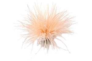 Gereiny Spilla di piume Piume Corpetti Decorazioni di stoffa Materiale di piume di struzzo Spilla Spille Piuma Spille da bavero per donna Uomo