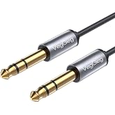 VegGieg 6.35mm Stereo Jack Hi-Fi Amplifier Instrument Audio Cable 1.8 Meters