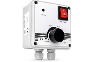 Uzman Industriell varvtalsregulator på 400 watt, varvtalsstyrning för fläkt, fläkt, spänningsregulator, elmotor, steglös bryt