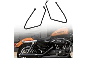 TDZ MOTO TDZ 2004-2016 Saddlebag Support Brackets Fits for Harley Davidson Sportster XL883 XL1200 ,Black