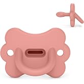 Suavinex, All Silicone Pacifier, for Babies 6/18 Months, with Physiological Teat Sx Pro, Super Soft and Flexible, Ideal for S