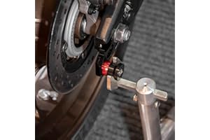Lorababer Rear Wheel Axle Stand Pick Up Hook Chain Adjuster Block Rear Swingarm Spool Stand Slider Screw Compatible with H-onda CB650R CBR650R 2019-2023, CBR650F/ CB650F 2014-2019 Accessories (Red)