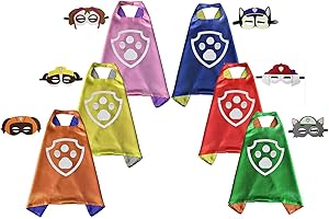 Brigamo 6 x kostium dziecięcy dla miłośników futra dla dzieci, idealny na urodziny dziecka, karnawał lub karnawał