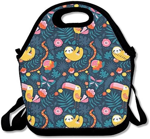 ZDTSQWY Lunch Boxes Cute Woodpecker And Sloth Lunchbox Food Container Lunch Tote Handbag Cool Fashion Designer Lunch Box For Work,Office,School