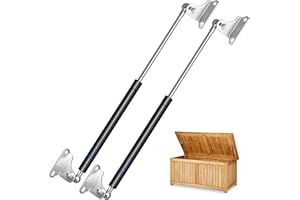 ARANA Muelles Resorte de Gas 508 mm (200 N/20 kg, tipo-L) con Amortiguador de Gas Hidráulico Brazo – Soporte para Cama de Autocaravana, Camión, Cocina, Ventana de Autocaravana y DIY Caja Pesada