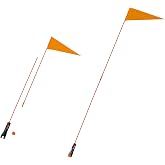 Trademark Innovations Bisiklet G&uuml;venlik Bayrağı, 5 feet / 152 cm, Bisiklet Montaj Aparatlı