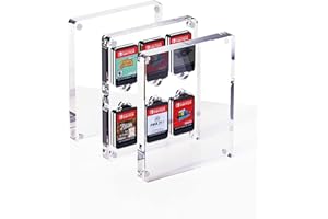 Hagibis Etui na karty do gier na Nintendo Switch, 12 przegródek na kartridże, ochronne, odporne na wstrząsy, przezroczyste akrylowe pudełko do przechowywania gier na Switch NS NX (12 gniazd)