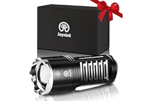 Jayxinli Torches LED Super Bright 500000 Lumen Rechargeable, Powerful Torch 3 Light Modes and 10800 mAh Long-Lasting Battery, Zoomable, High Powered, Bright Torch for Camping & Home