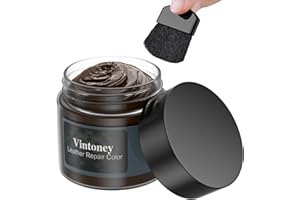 Vintoney Zestaw naprawczy do skóry, 50 ml, brązowy, zestaw do naprawy skóry, balsam do skóry, wypełniacz do samochodu, skórzanej kierownicy, sofy, kurtki, portfela, butów, sztucznej skóry, rys