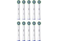 Oral-B borsthuvuden PRO CrossAction, vit, 10 stycken | Original tandborstfäste för elektrisk tandborste, grundlig plackborttagning och överlägsen tandrengöring