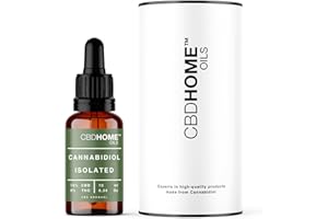 CBD HOME Oils - CBD Oil 10% - 10 ml - Isolated - Aceite de Coco (MTC) y Cañamo Ecológico Enriquecido con 10% de CBD Puro y Omega 3-6-9. Aceite CBD Certificado 1000 mg - Fabricado UE