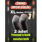 XL beden 2 Li Set 3D &Ouml;rme Sporcu Dizlik &ndash; Ağrı Azaltıcı, Diz Koruyucu Nefes Alabilir, Kompresyon Destekli, Kaymaz, voleybol,f