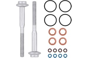 HAPPOW Fuel Injector Seal and Bolts Repair Set Kit,Replacement for Audi A1 A3 1.6 TDI VW03L130277B A2C59513554 WHT003187 WHT000884 Complete Injector Replacement Kit