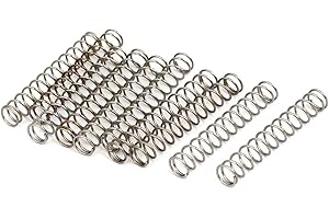 sourcing map Ressort de Compression 0.4mmx4mmx25mm 304 Acier Inoxydable 10pcs
