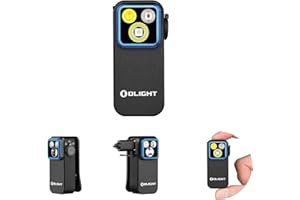OLIGHT Oclip Pro Luce di Emergenza a Clip Mini Torcia 500LM IPX6 Compatto e Leggero Tre Sorgenti Luminose per l'Illuminazione Quotidiana e le Luci di Segnalazione di Sicurezza (Nero)