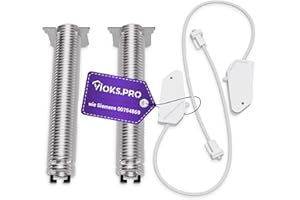 VIOKS.PRO Viоks.pro Türscharnier Feder Set Ersatz für 00754869 Türfeder Siеmens Geschirrspüler & Balay Neff Viva Junker Bosch Feder Geschirrspüler Schwarz