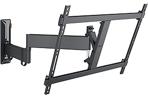 Vogel's Comfort TVM 3645 Schwenkbare TV-Wandhalterung für 40-77 Zoll Fernseher, Max. 35 kg, Schwenkbar bis zu 180°, Full-Motion TV Halterung max. VESA 600x400, Universelle Kompatibilität, Schwarz