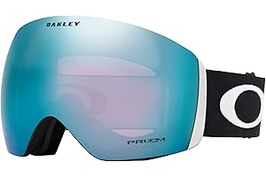 Oakley Erwachsene Snowboardbrille Flight Deck PRIZM Sportbrille, Schwarz (Matte Black/Prizmsapphireiridium), L