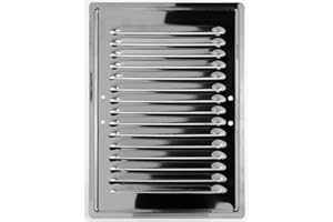 F.H. ANA Kratka wentylacyjna, kratka wylotowa, osłona wentylacyjna ze stali nierdzewnej, 230 x 165 mm, z uchwytem montażowym i ochroną przed owadami
