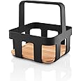 EVA SOLO Nordic Kitchen Table Caddy, Elegant Serving Option and Practical Design with Carry Handle, Ideal for Cosy Barbecues on the Patio, Black