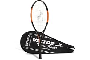 Vector X VXT-520-1 Strung Tennis Racquet | For Men and Boys | Material: Aluminum | Super Lightweight | Beginners to Intermediate Level