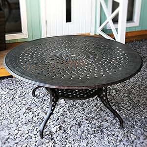 Amazon.de: Lazy Susan - AMELIA 150 cm Runder Gartentisch ...