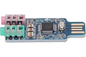 ‎HYUDUO Externe Soundkarte, treiberfreie USB-Soundkarte CM108 Externer Audioadapter für Computer Laptop
