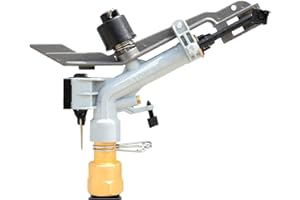 UZMAN-VERSAND YUZUAK - Atom22, Profi 1" Impulsbetriebs-Beregner, Industrie Sprinklerpistole Oberflurregner für Großflächige Bewässerung, 1 inch Impuls-Beregner, Kreisregner, Teilkreisregner, Schwinghebelregner.