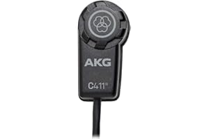 AKG Pro Audio C411 PP wysokowydajny miniaturowy przetwornik wibracyjny skraplacza do instrumentów strunowych ze standardowym złączem XLR MPAV