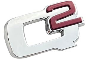GZZHENGYE Trunk 3D Lettering Metal per Giulia, Q2. Adatto a tutti i modelli Alfa Romeo Giulia, Sports Tailgate Letter Sticker Badge, Giulia Accessori Esterni (Argento)