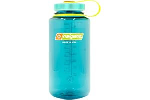 Nalgene Sustain Tritan BPA-fri vattenflaska tillverkad med material härledd av 50% plastavfall, 32 oz, bred mun