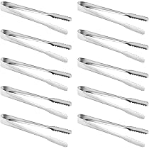 20 Pinces à Glaçons En Acier Inox - Pour Sucre, Bonbons, Biscuits - Idéal Bar, Buffet, Cuisine