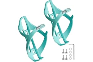 Corki Cycles - Portabidones ligeros para bicicleta de carretera, de montaña, de Gravel y E-Bike, Sideloader, Turquesa, Juego de 2
