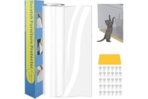 Lovcoyo Protezione Graffi Gatto, 30X500CM Protezione antigraffio per gatt, Divano Gatti Graffi Protezioni per Mobili per Divani, PVC Anti-Graffio Protector, Protezione per Divano Porta e mobilia