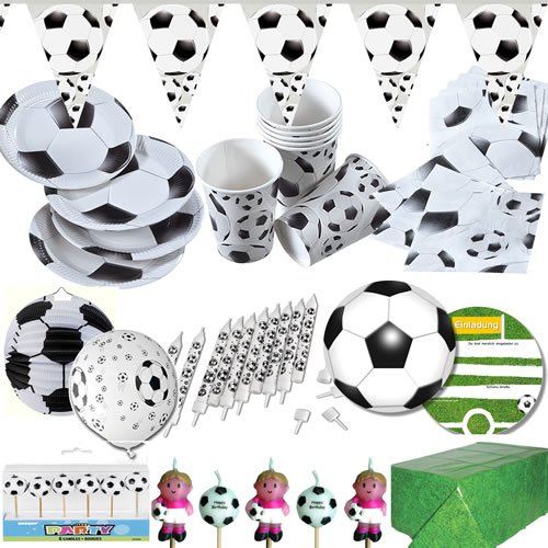 20 Servietten * FUSSBALL * für Party und Geburtstag // Kinder Geburtstag Party Fete Set Jungen Napkins Papierservietten Ball Fussball WM 2014 - 2