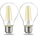 Amazon Basics LED-Leuchtmittel, Edison-Sockel E27, 7 W (entspricht 60-W-Glühbirne), Warmweiß, nicht dimmbar, klares Filament,