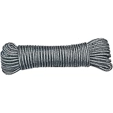 Amig - Braided Polypropylene Rope White and Green Mod.20130 - Multipurpose Cord Ideal for DIY at Home, Construction, Fishing