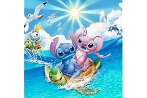 JanFebMar Peinture par Numéro Adulte Enfant, DIY Paint by Numbers Kit sans Cadre 45 x 45 cm, pour Décoration Intérieure,Dessin animé