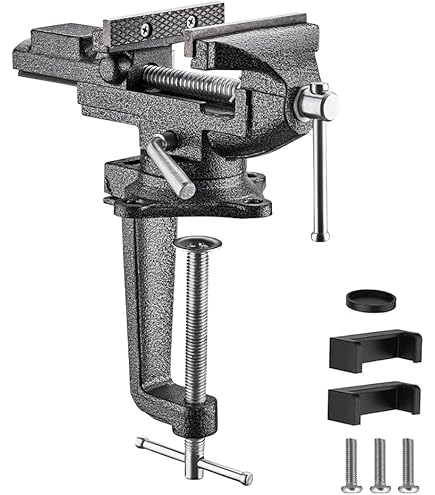 New 2-in-1 360 Degree Rotating Table Vise Multifunctional Aluminium - View #9