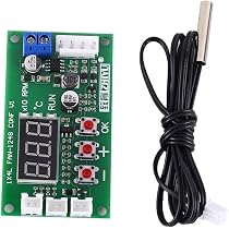Produktbild von 2-Kanal PWM Lüfter-Treibermodul DC 8-60V – Mit Drehzahlregelung, Temperatursteuerung & Alarm Für PC-Lüfter