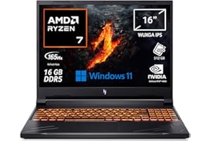 acer Nitro V 16 ANV16-41-R097 Notebook Gaming, NVIDIA GeForce RTX 4060 8 GB GDDR6, Processore AMD Ryzen™ 7 8845HS, Ram 16 GB DDR5, 1024 GB SSD, Display 16" WUXGA IPS 165 Hz, Windows 11 Home