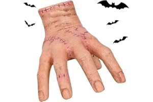 May Huang Mano Miercoles A-ddams, Figura de Mano Cosa Miercoles A-ddams, A-ddams Hand Figura, Modelo de la Mano para Cosplay Scary Props Decoraciones
