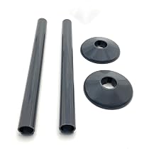 Yinpecly 4 Stück Rohrabdeckung 1,9 Cm – Schwarze PP-Rosette, Zum Verdecken Von Wanddurchführungen