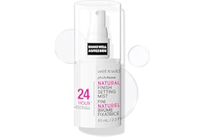 Wet n Wild Photo Focus Natural Finish Setting Mist, Spray Utrwalający Makijaż Wzbogacony Witaminami B5 i E, Lekka Formuła, 24-Godzinny, Długotrwały Spray Utrwalający Makijaż
